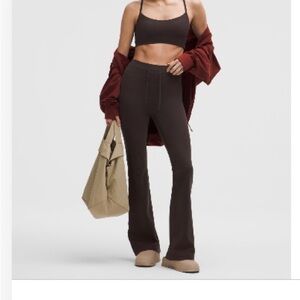 Lululemon Groove High-Rise Flared Pant in Brown